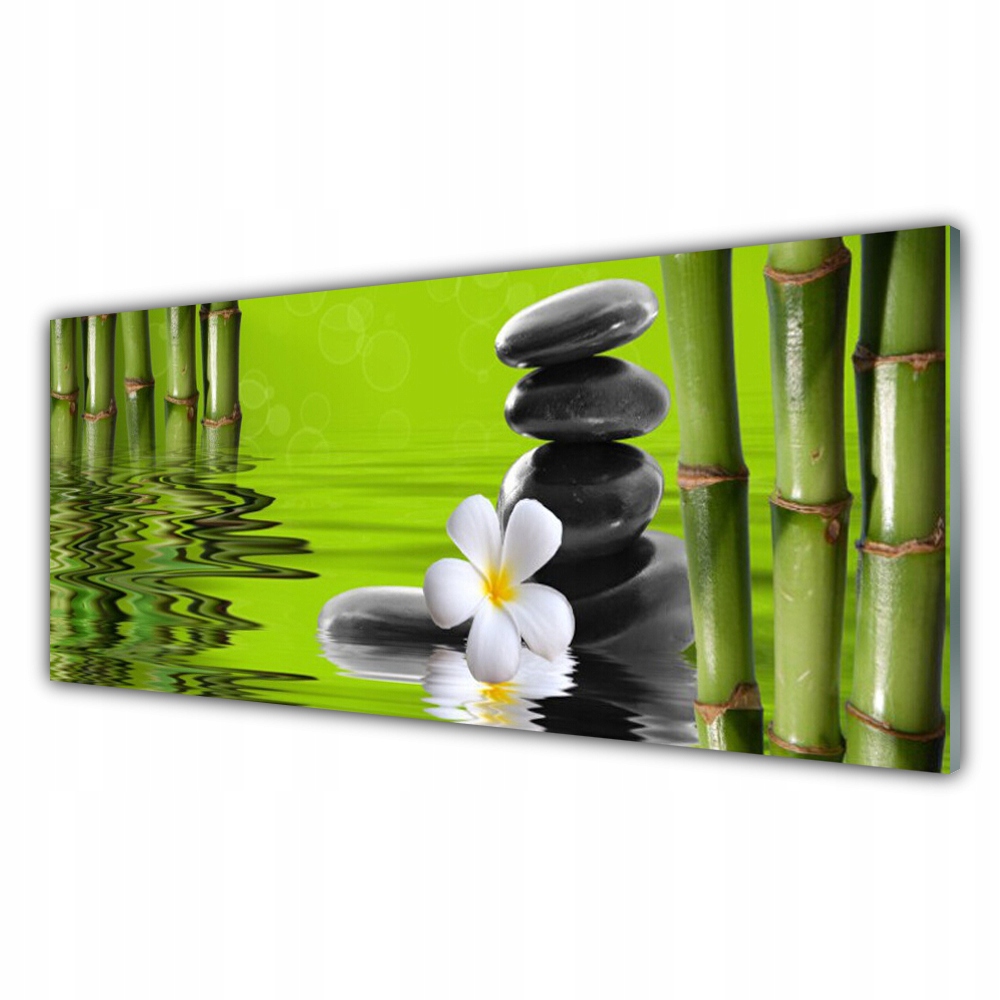 

Fotoobraz wiszący 125x50 Bambus Kamienie Roślina