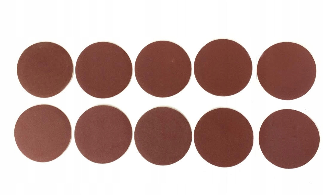 10 x Krążek Welurowy Ścierny 125MM Gran 36 Bez Otworów Na Rzep