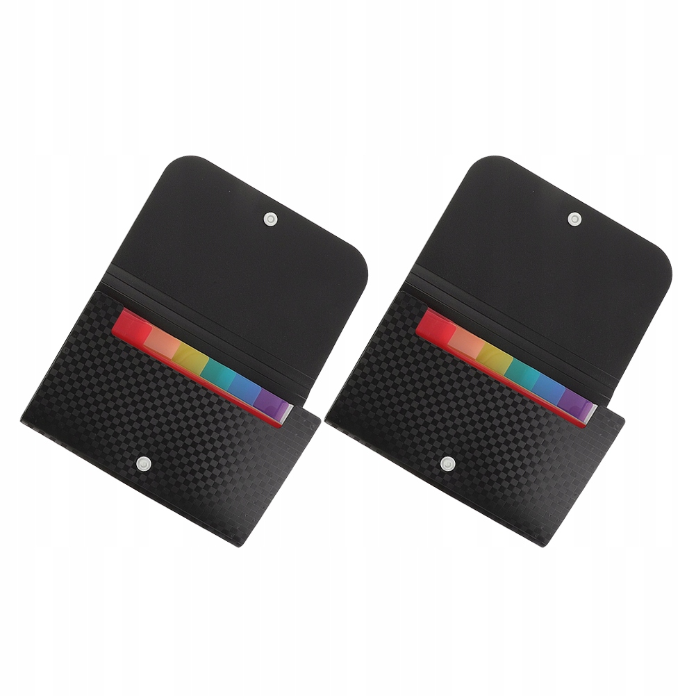 2 SZT. KOLOROWE TECZKI ROZSZERZANE MAŁE NA DOKUMENTY, RACHUNKI I LISTY