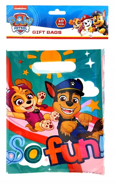 Torebki foliowe Psi Patrol Skye, Chase 10 szt.