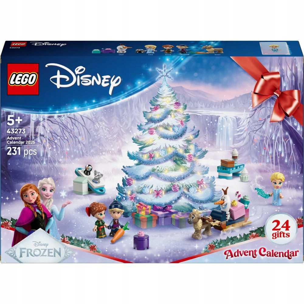 Lego Disney Adventní Kalendář 2025 Stavebnice Dárek 43273