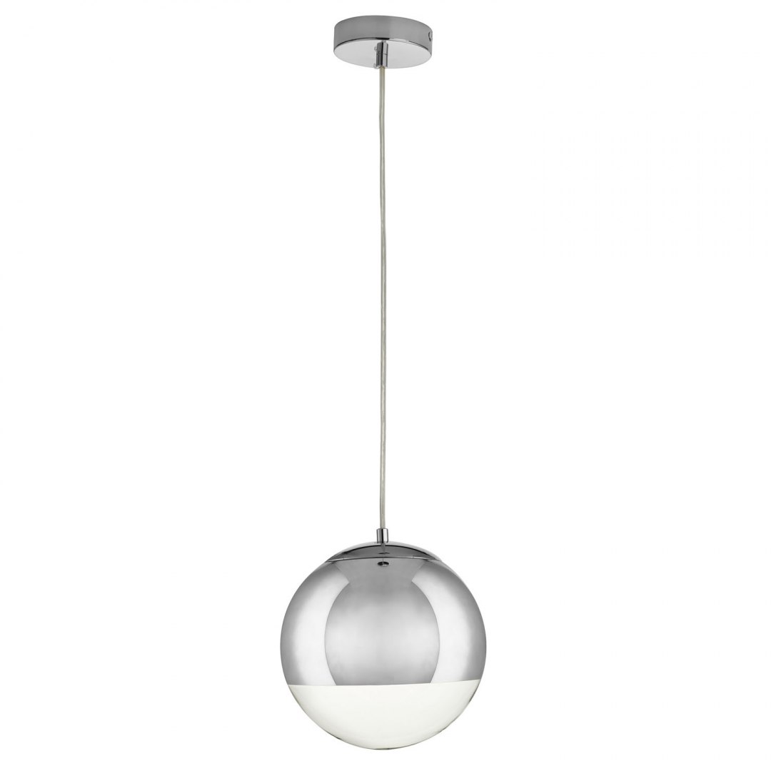 Chromová kulová lampa 20 cm do kuchyně Flash 1 světelné body E27