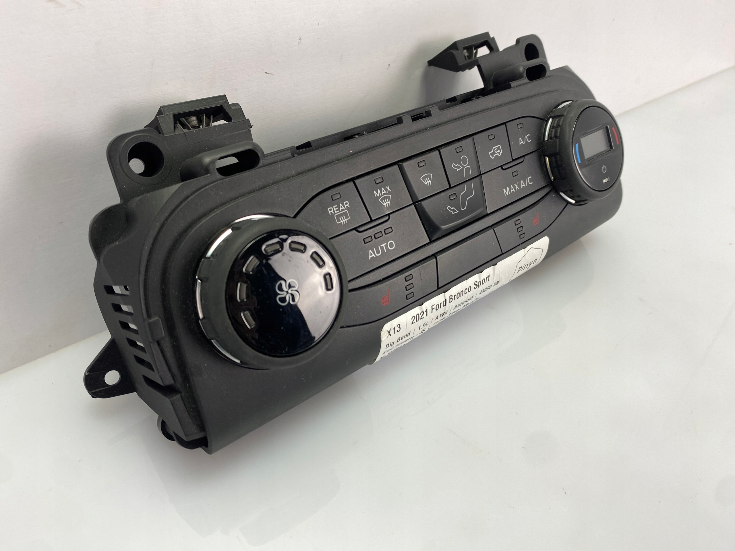 Unite commande clima Bouches buses Ford Bronco Sport 2020+ USA