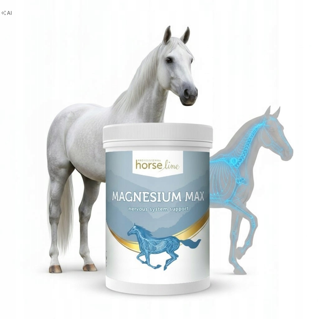 HorseLinePRO Magnesium Max Magnez dla Koni Suplement Mięśnie i Nerwy 800 g