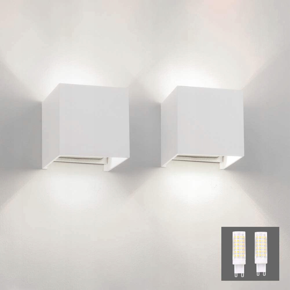 Zahradní nástěnné svítidlo Klighten bílé G9 9 W Mt