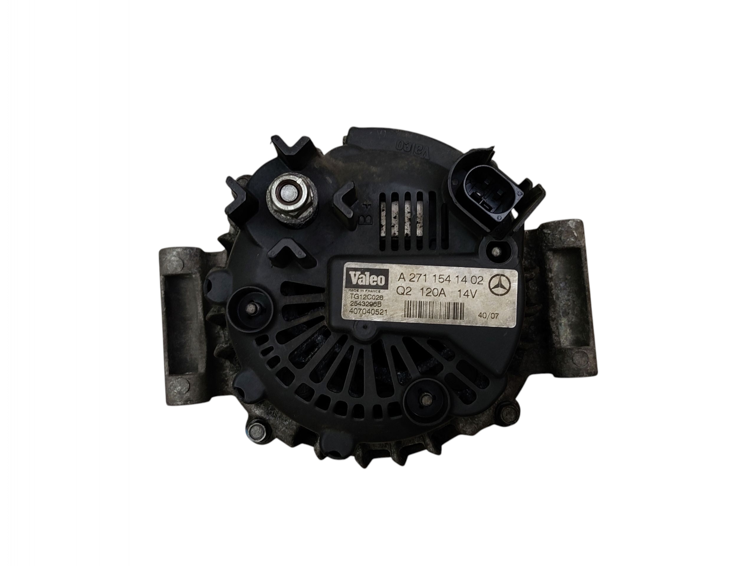 alternator MERCEDES C W204 (2007-2011) 1.6 1.8 compressor; A2711541402