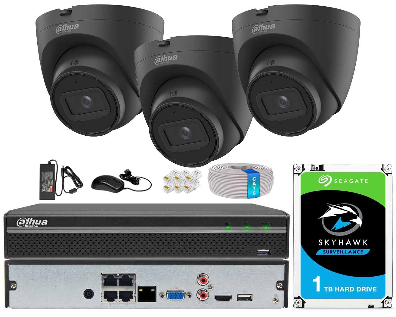 Sada Ip monitorovania pre rozšírenie 3x 4Mpx Ir kamera 30 m 4CH rekordér