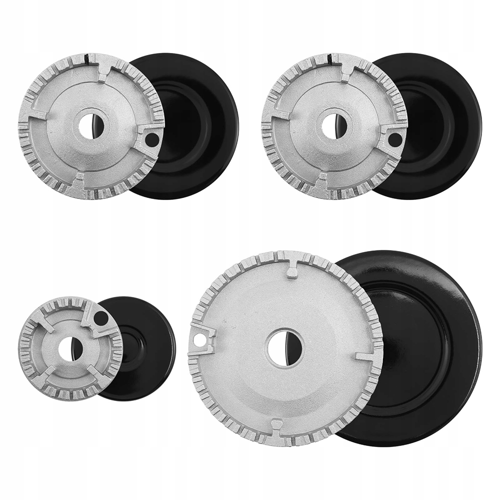 Palniki kuchenki płyty nakrywki kołpaki komplet