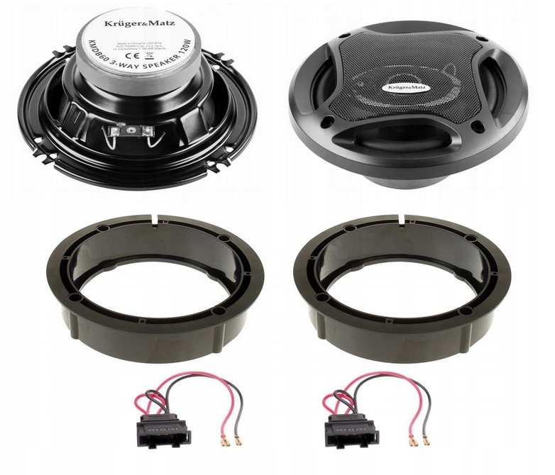 Reproduktory 165 mm Vw Golf 4 5 6 Passat B5 B6 Polo T5 Bora Kruger&Matz KMDB65