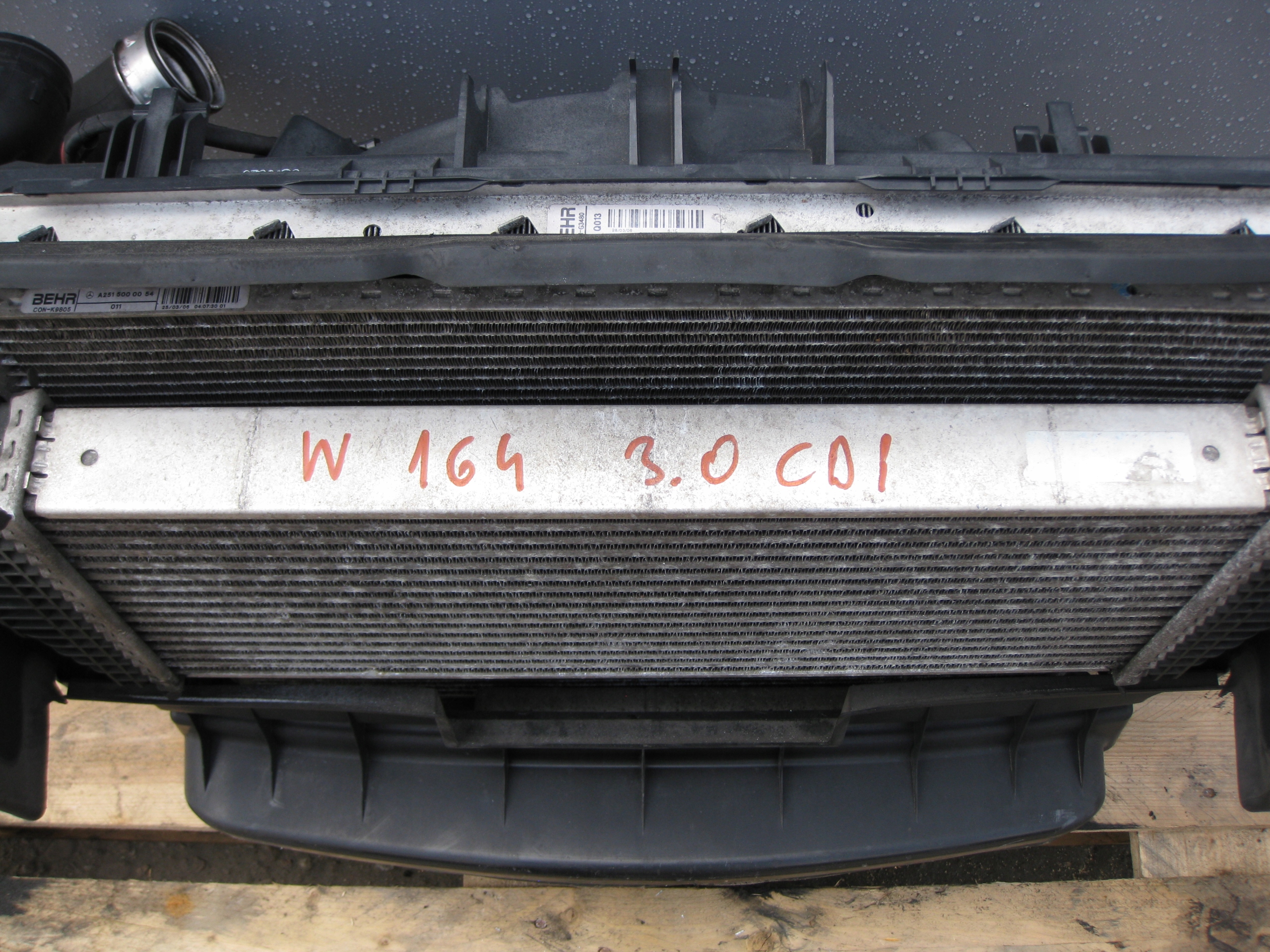 MERCEDES ML W164 3.0CDI DIESEL chladiče KOMPLET ventilátor