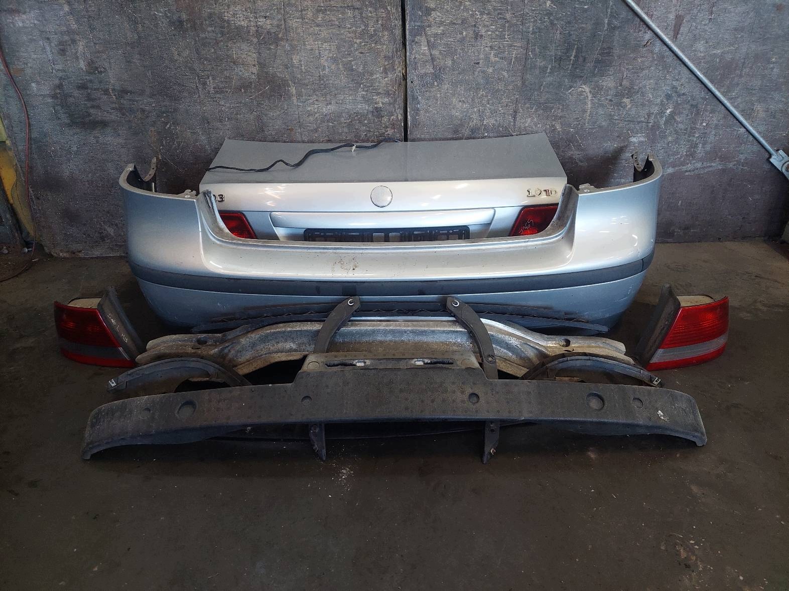 complete rear part SAAB 9-3 II 268 trunk door boot bumper rear part lights rear part