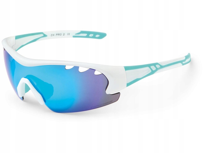 Okulary rowerowe Kross DX-Pro 2 Biało-niebieski T4COK000011WHCD