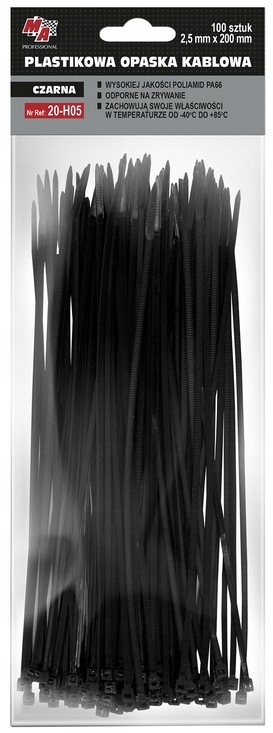 

Ma Professional opaska kablowa 2,5mm x 200 100szt