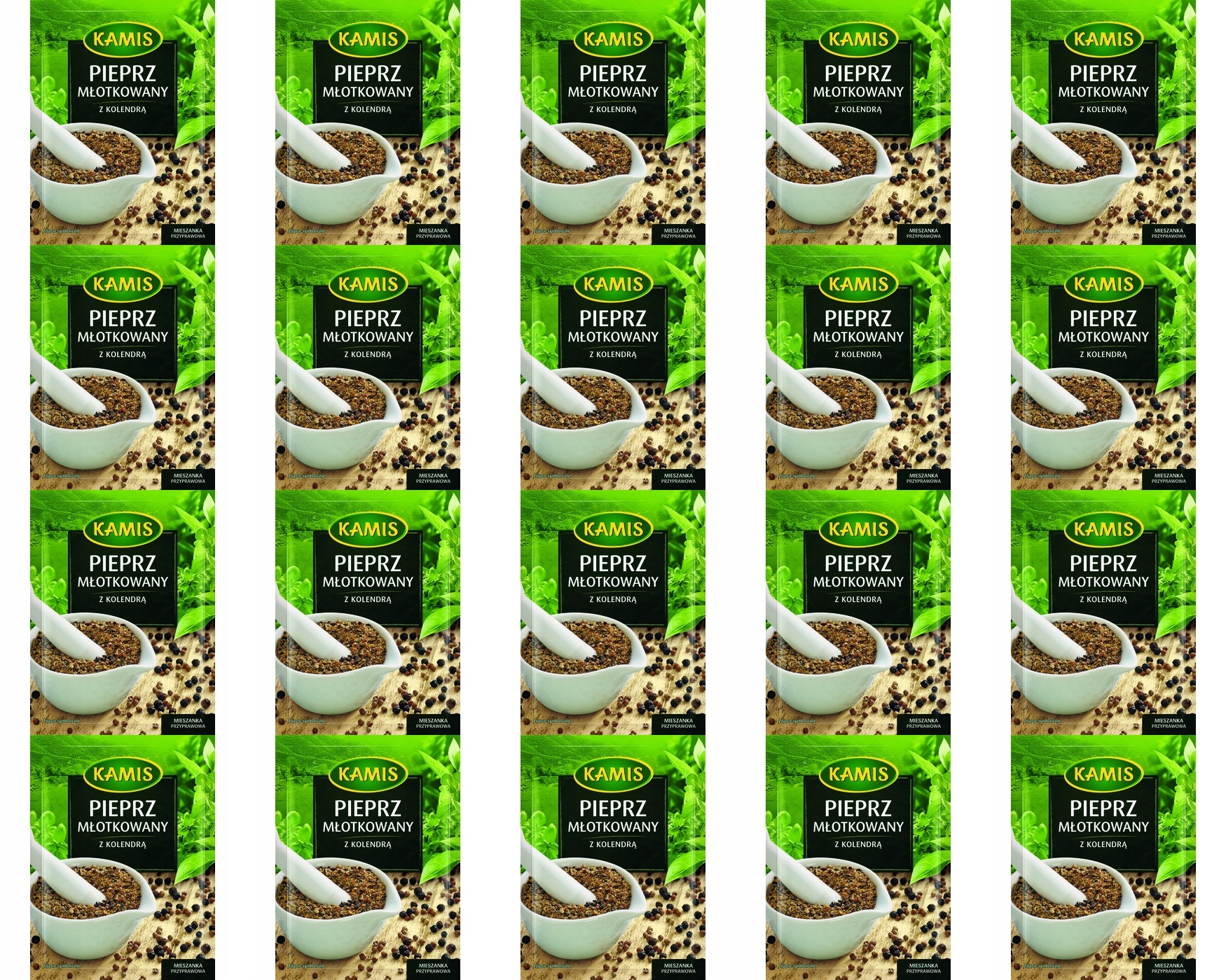 20x 15g Kamis Pieprz młotkowany z kolendrą Karton
