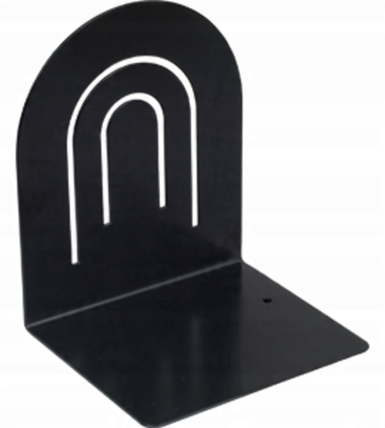 Kovová podpěra pro knihy 2 kusy Ozdobná Podpěra na Poličku Černá Lux