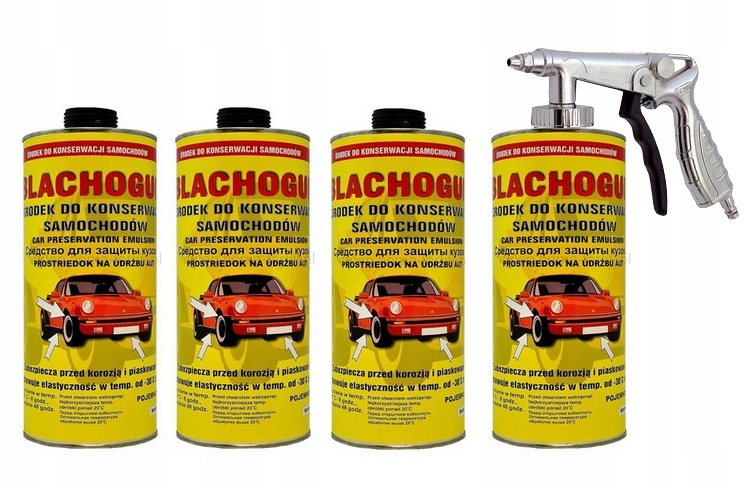 BLACHOGUM Zestaw do konserwacji podwozia 4x1 litr Producent Blachogum