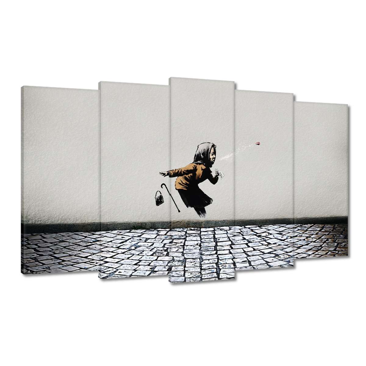 Obrazy 100x60 Banksy Babička Achoo Kicha