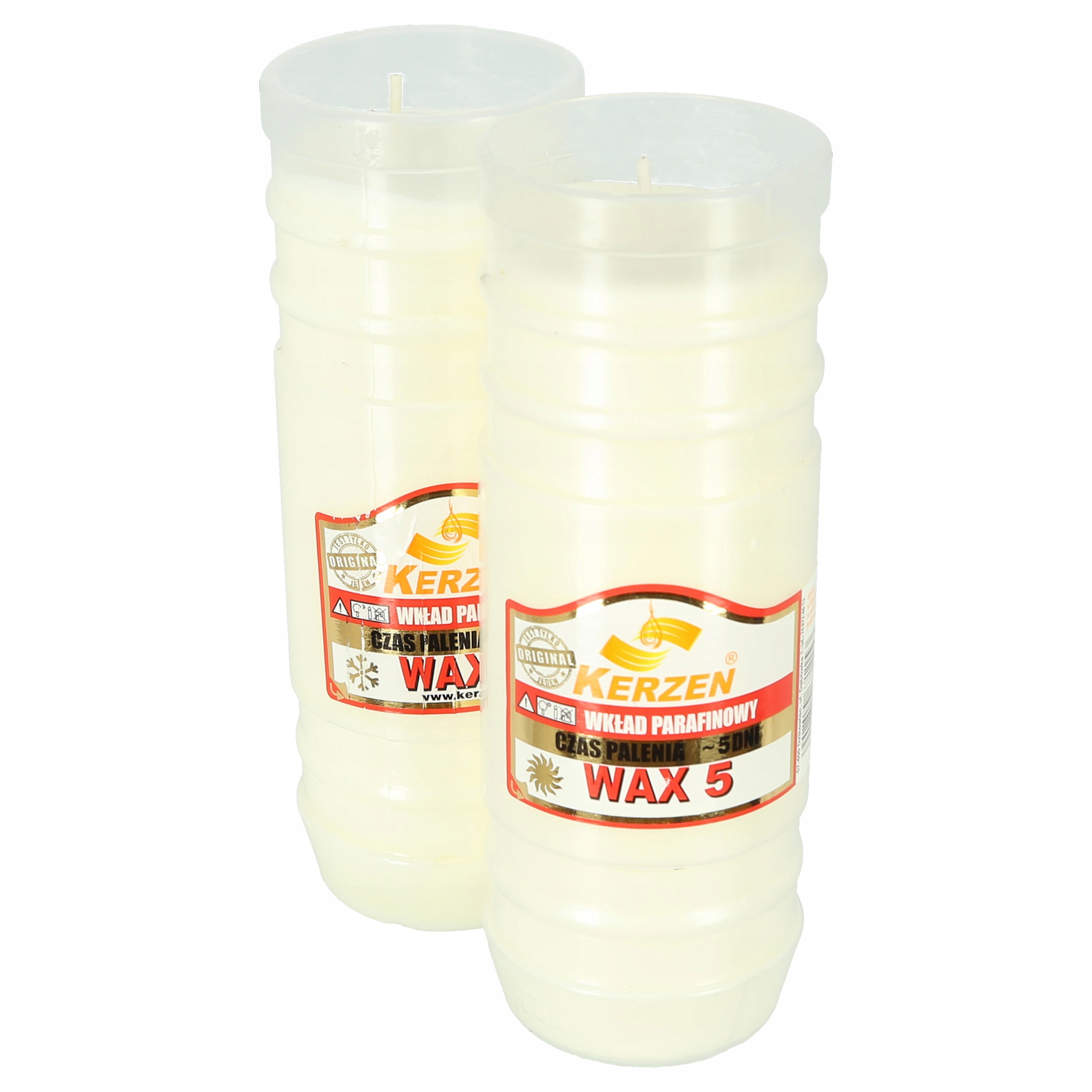 

Wkłady parafinowe do zniczy Kerzen Wax 5 dni