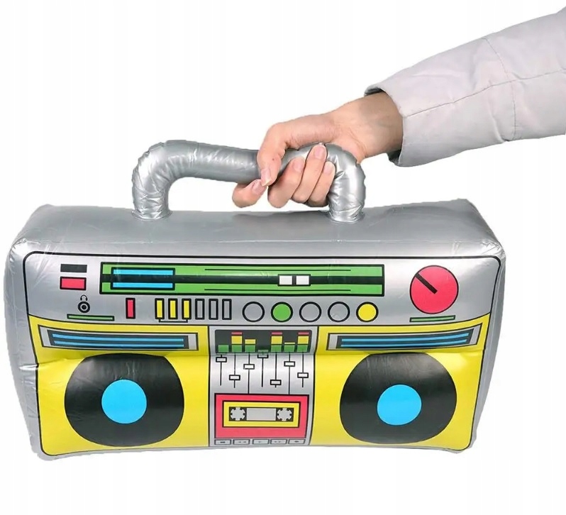DMUCHANY MAGNETOFON BOOMBOX RADIO DISCO LATA 80 DMUCHANIEC KARNAWAŁ BALON Płeć uniseks
