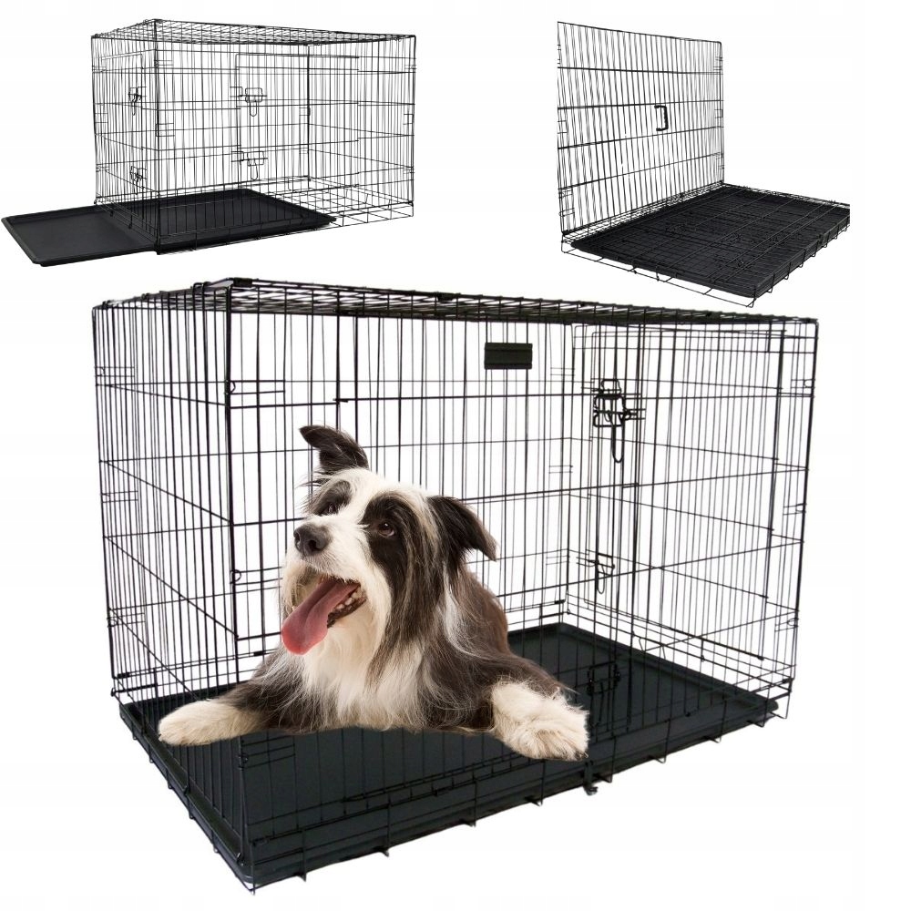 Klec pro psa Silné Dráty XXL kovová obří velká kotec přepravka