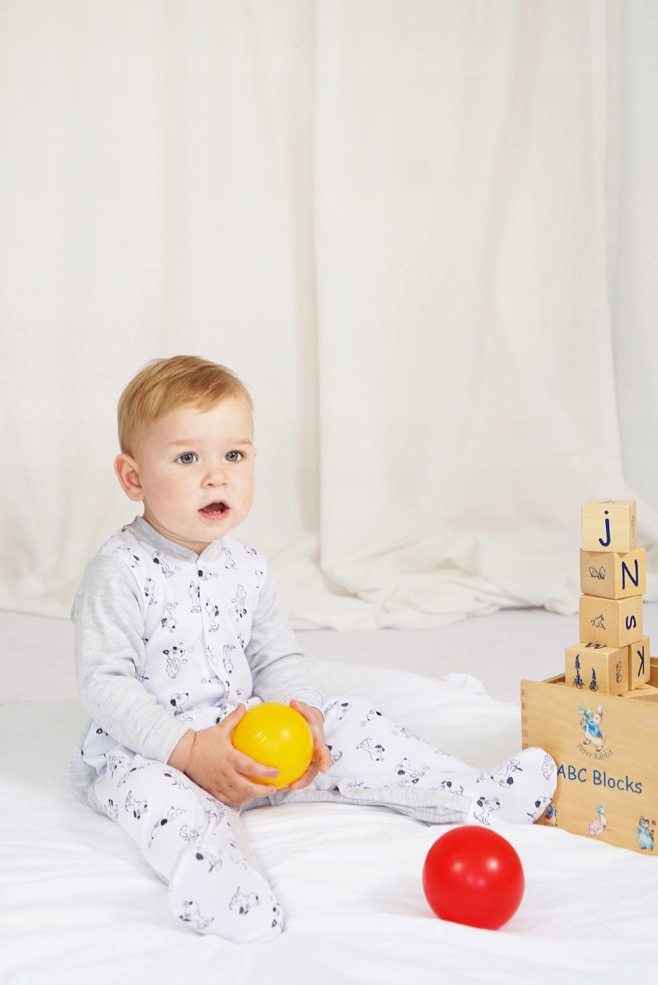 PAJAC PAJACYK bawełna szary w pieski ROBIK r.74 Płeć chłopcy dziewczynki