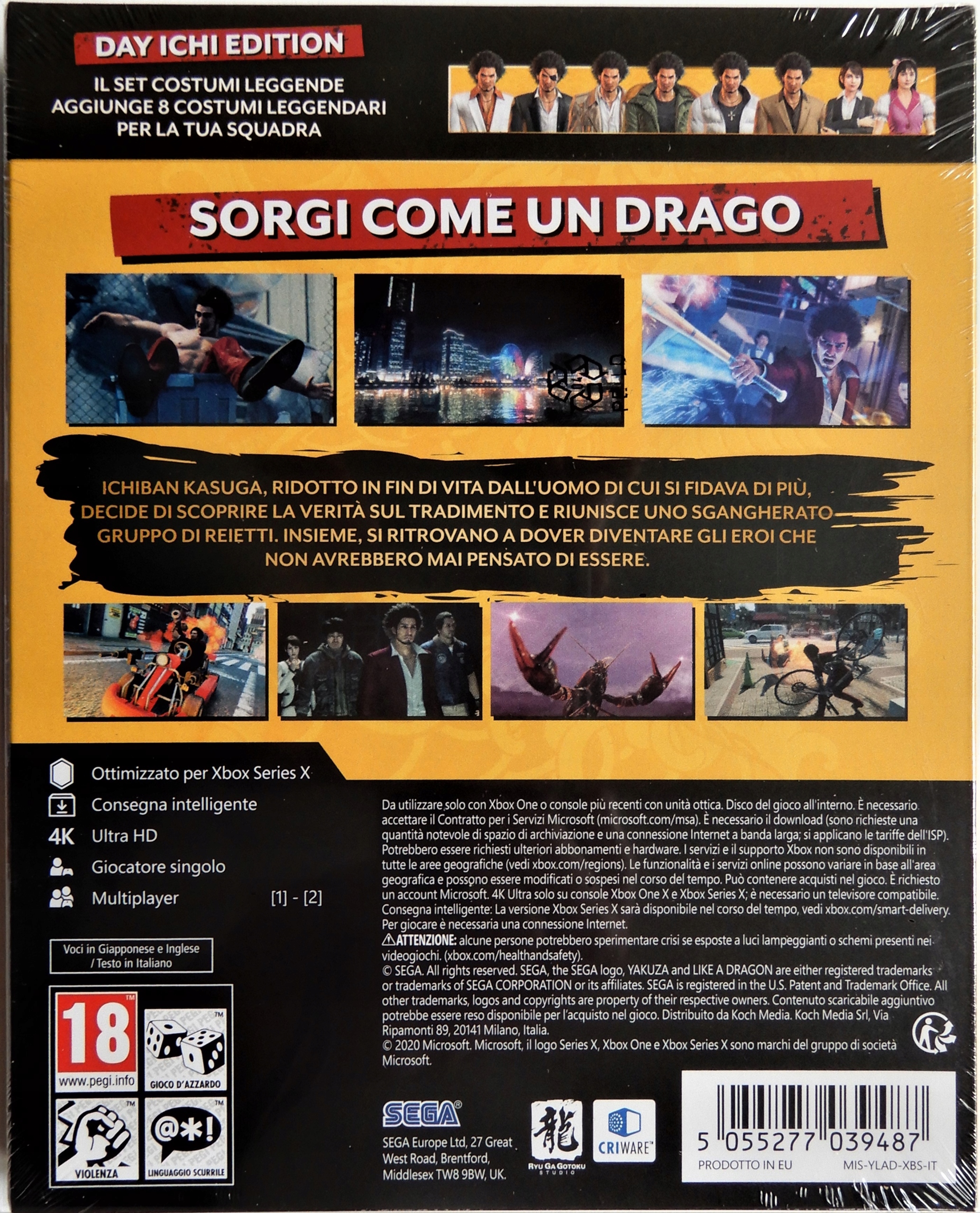 Yakuza Like a Dragon Day Ichi Edition Steelbo XOne Tematyka gry akcji