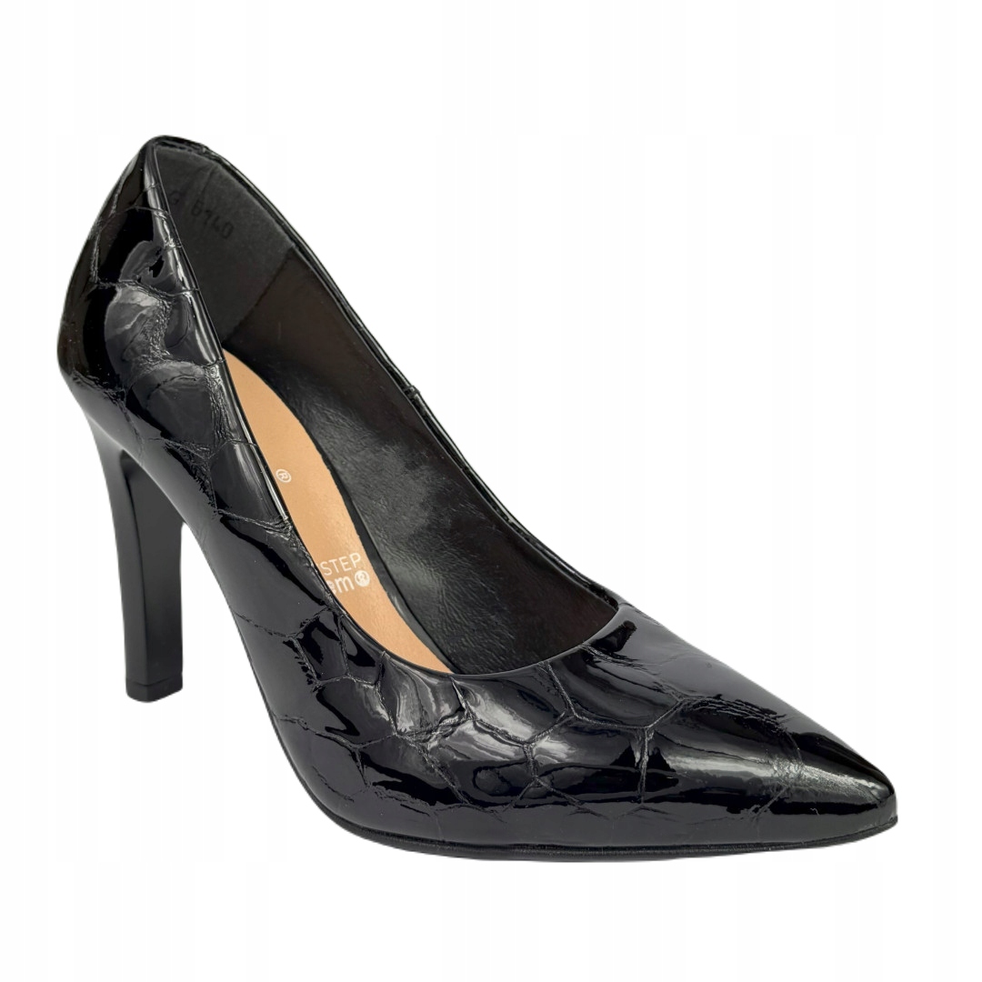 Dámské lodičky Arka Bioeco 6140/2308 černý lak 37, Černá