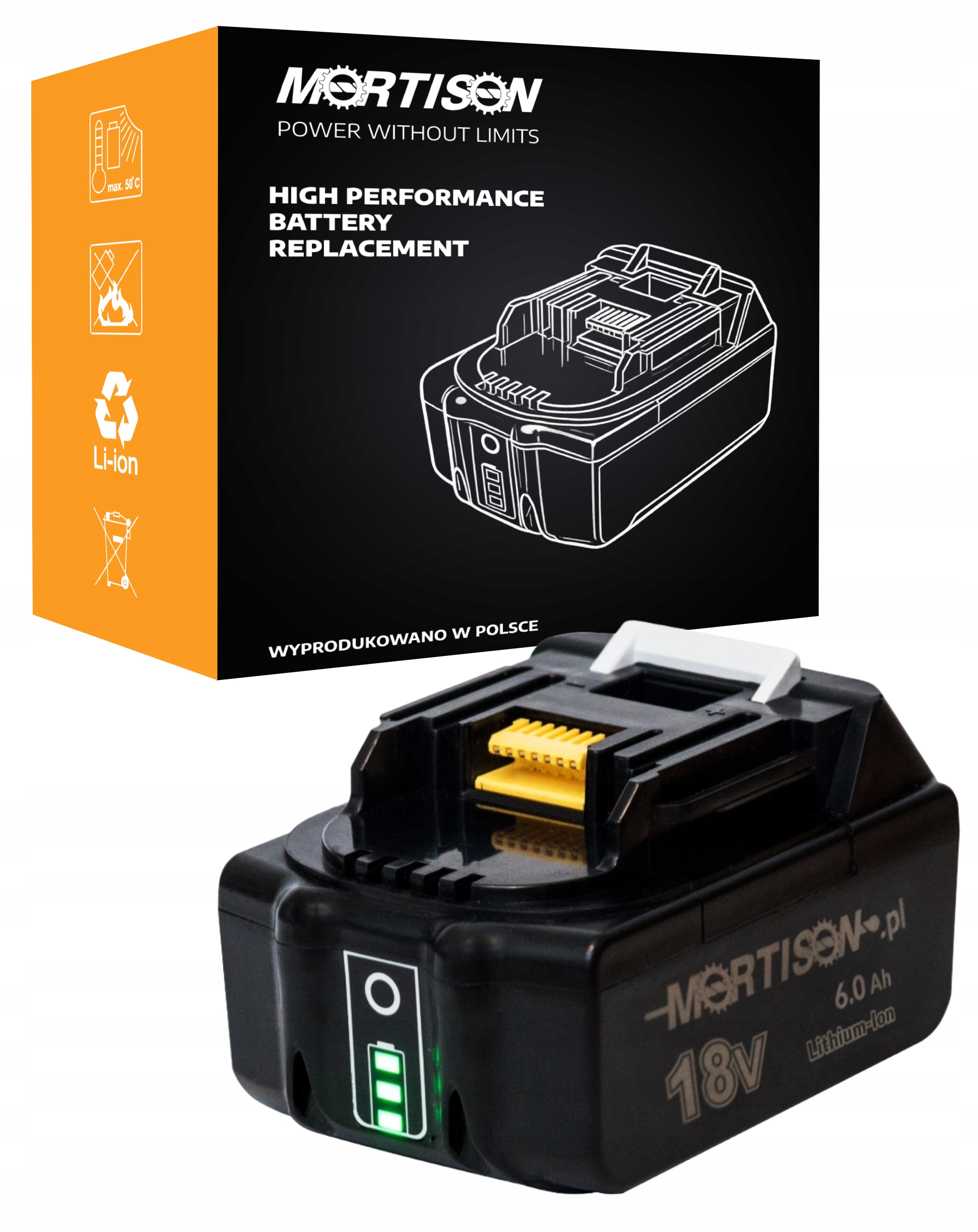 Akumulator 18V 6,0Ah – zamiennik do Makita BL1860B