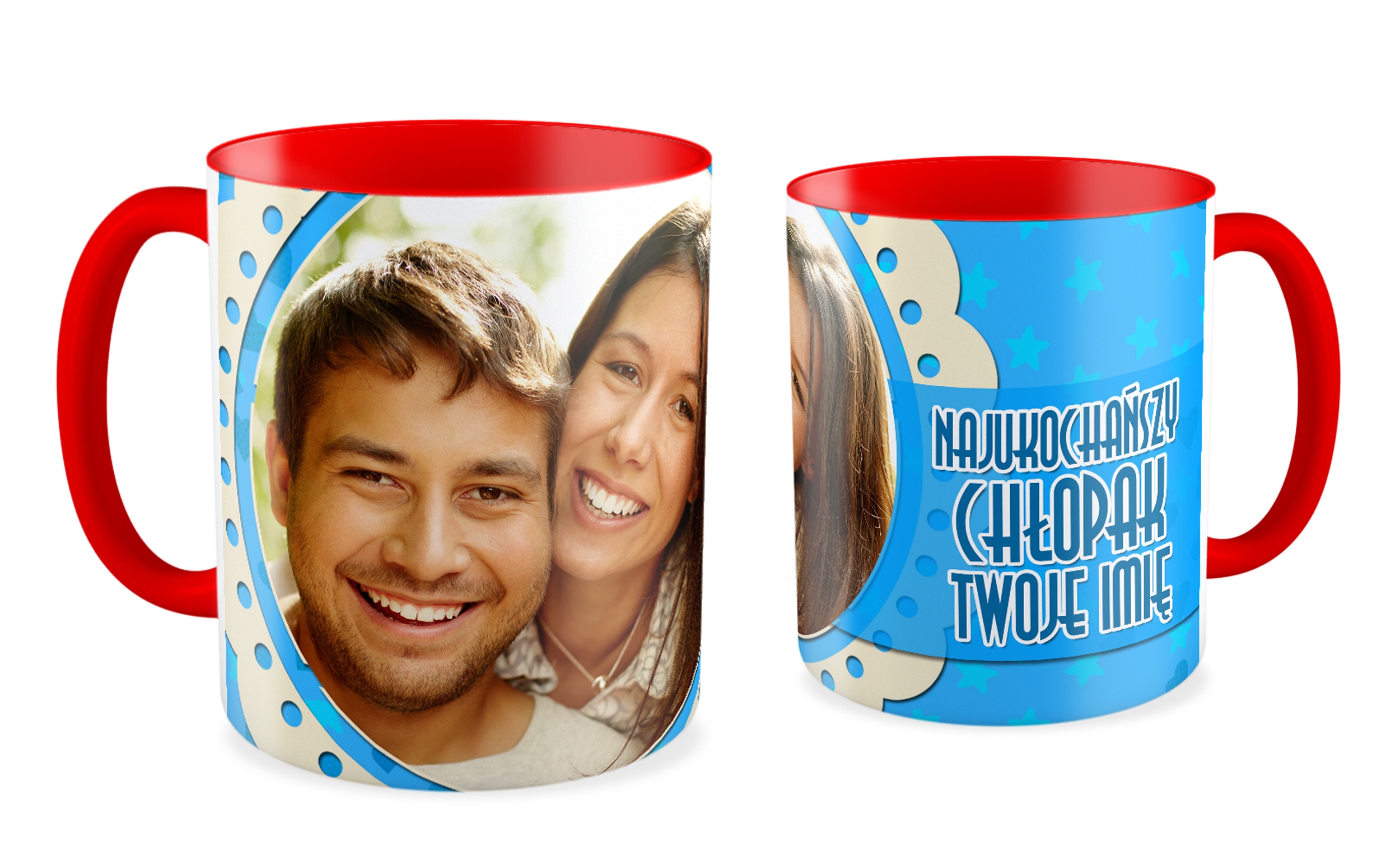 

Foto Kubek czerwony Miłość Twoje imię Kreator