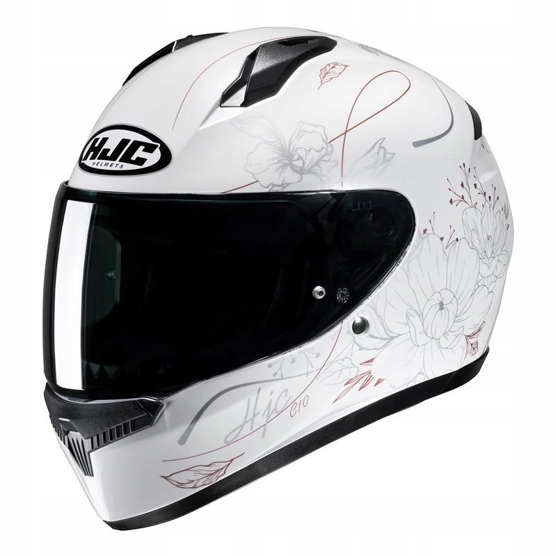 Motocyklová prilba Hjc C10 Epik White biela zlatá strieborná Darčeky