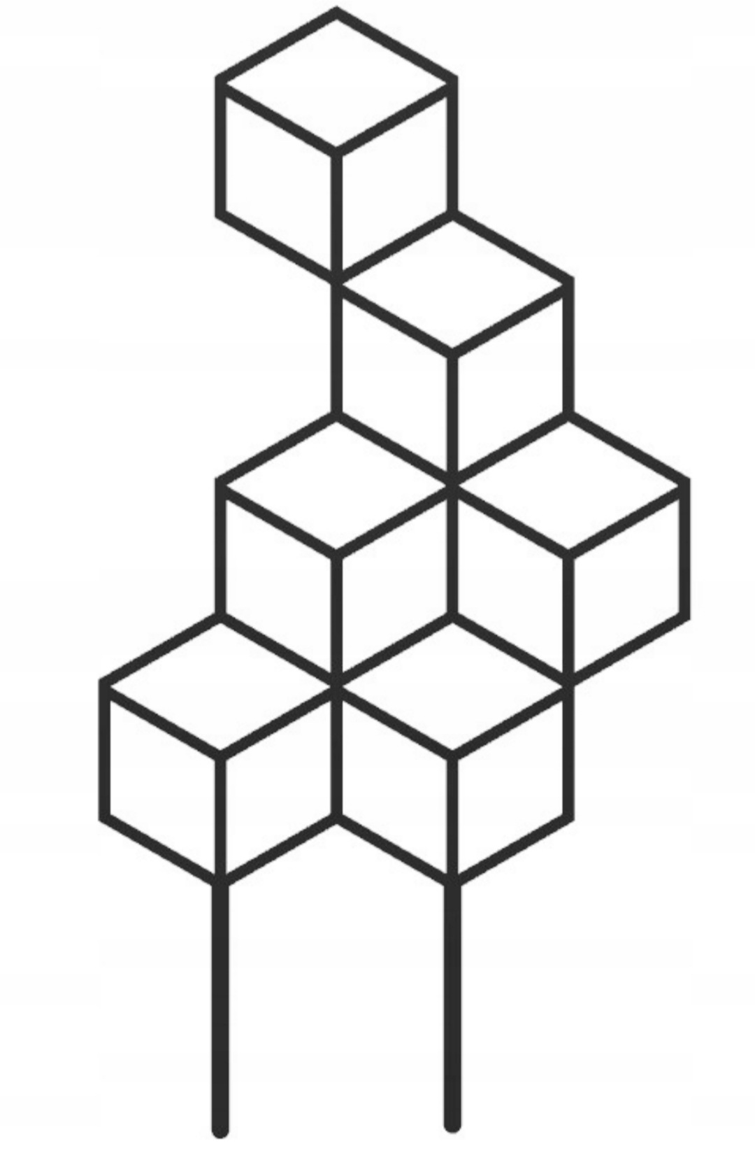 

Podpórka Drabinka Kwiatów Roślin 6 Cube 36 cm