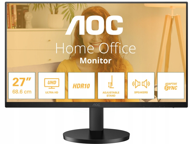 Monitor 4K 27 palcov Aoc Basic U27B3AF Ips 60Hz 4 ms Reproduktory