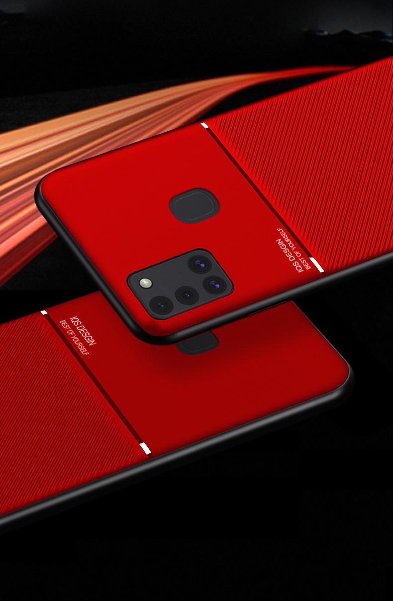 ETUI CASE Business OBUDOWA DO SAMSUNG GALAXY A21S SZKŁO HARTOWANE 9H Kolor czerwony