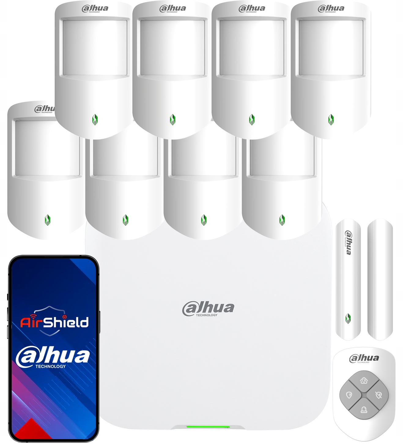 Alarmový set Dahua 4G Sms WiFi AirShield 8x Bezdrôtový Pir detektor