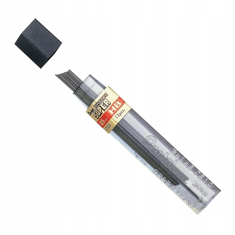 GRAFITY RYSIKI DO OŁÓWKA PENTEL 0,5mm HB 12szt