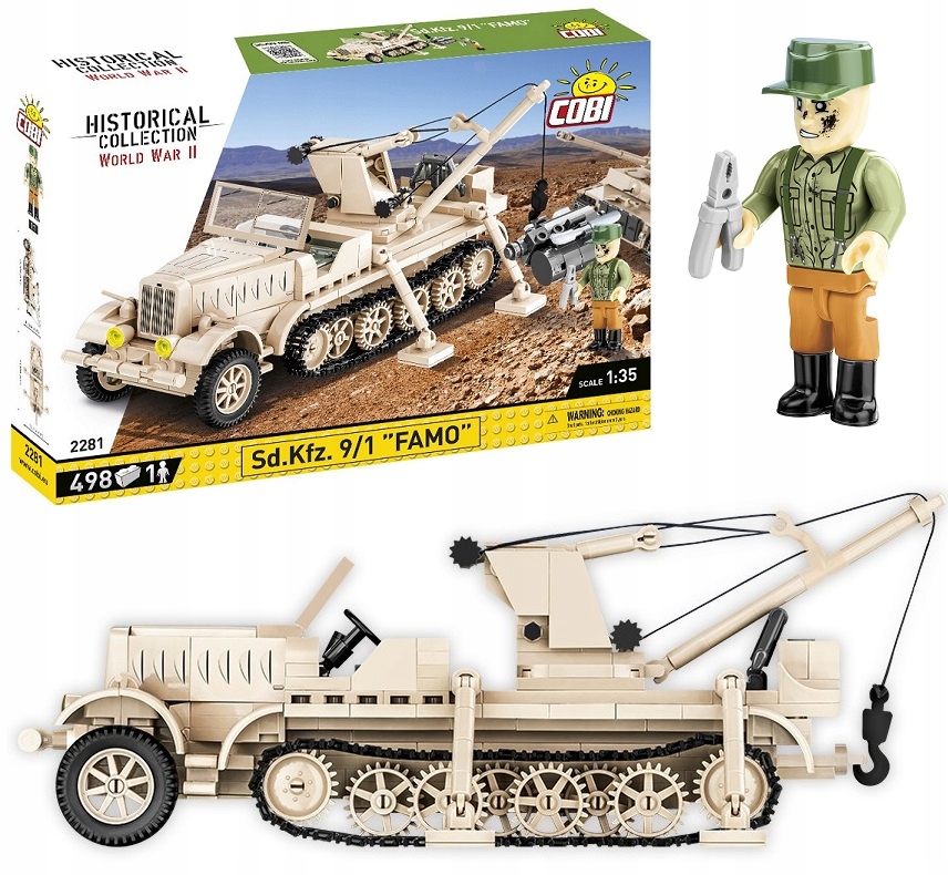 

Cobi 2281 Niemiecki Pojazd Sd.kfz 9/1 "famo