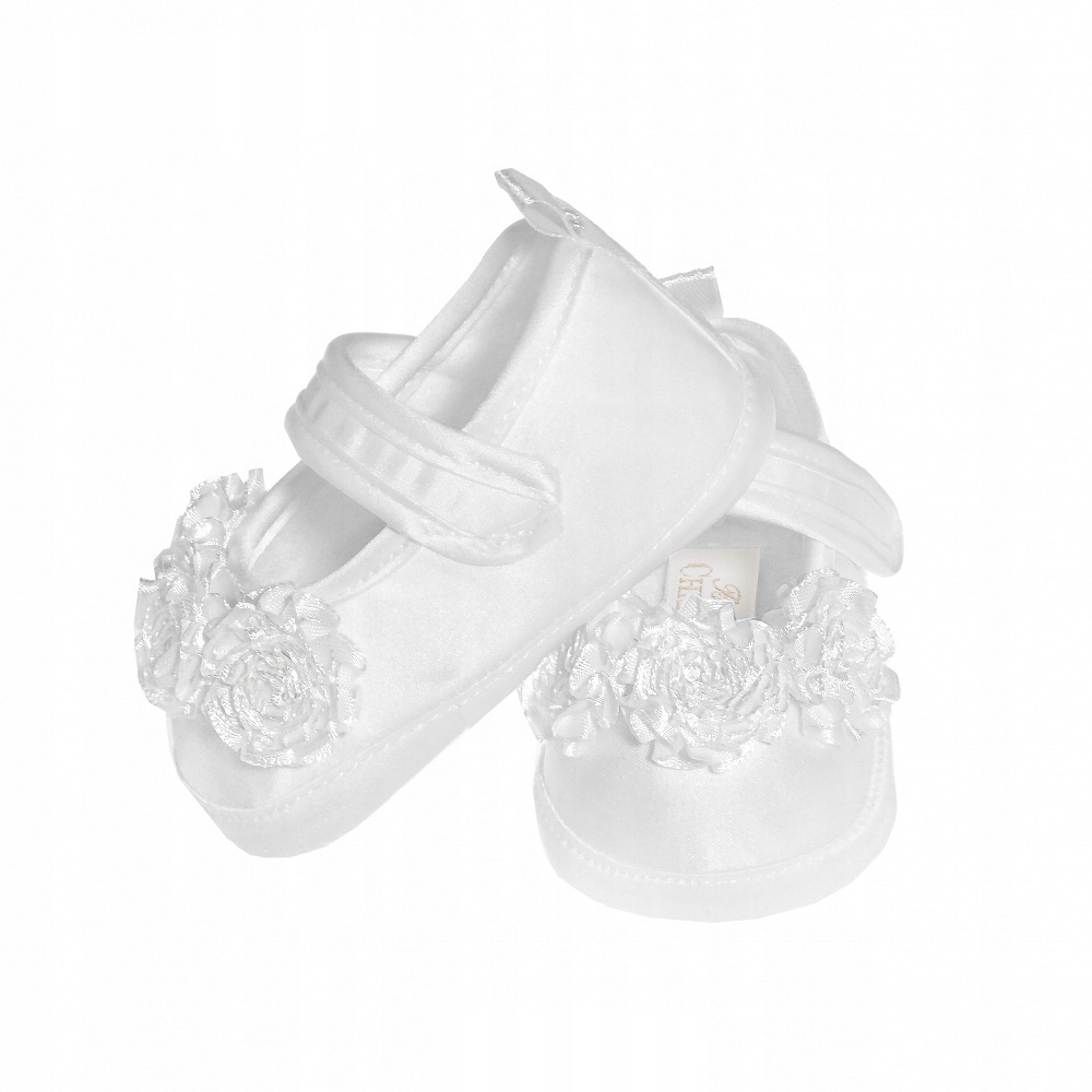 

Buciki dla dziewczynki. Atłasowe niechodki R17