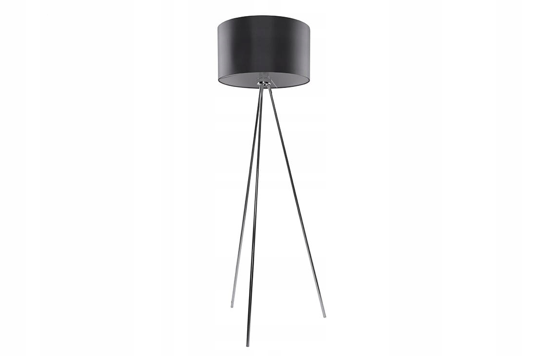 Lampa podłogowa na metalowym trójnogu z szarym abażurem 1*E27 Azzardo
