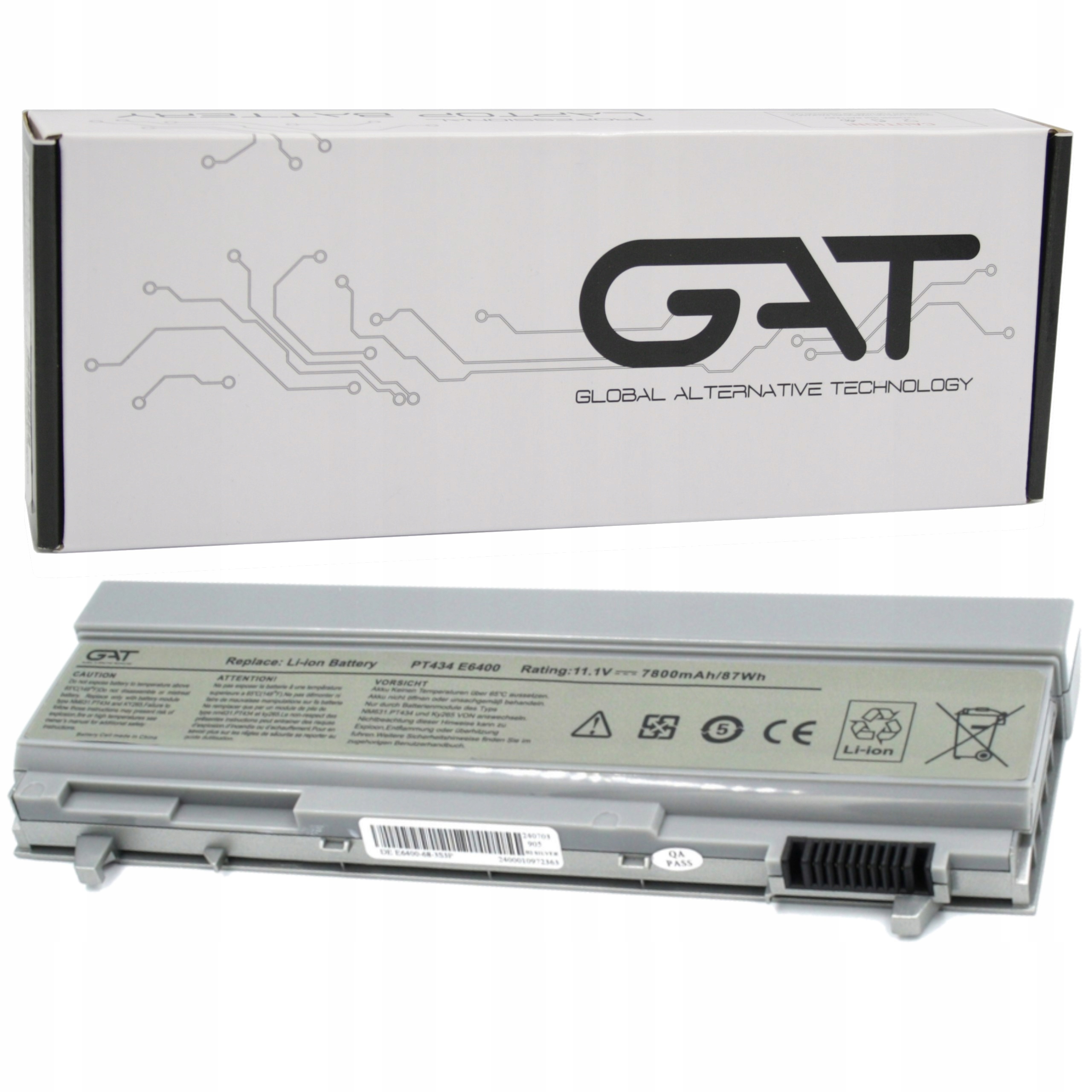 Baterie pro Dell Latitude E6400 E6500 E6410 E6510 Precision M2400 M4400 Zvýšená Kapacita