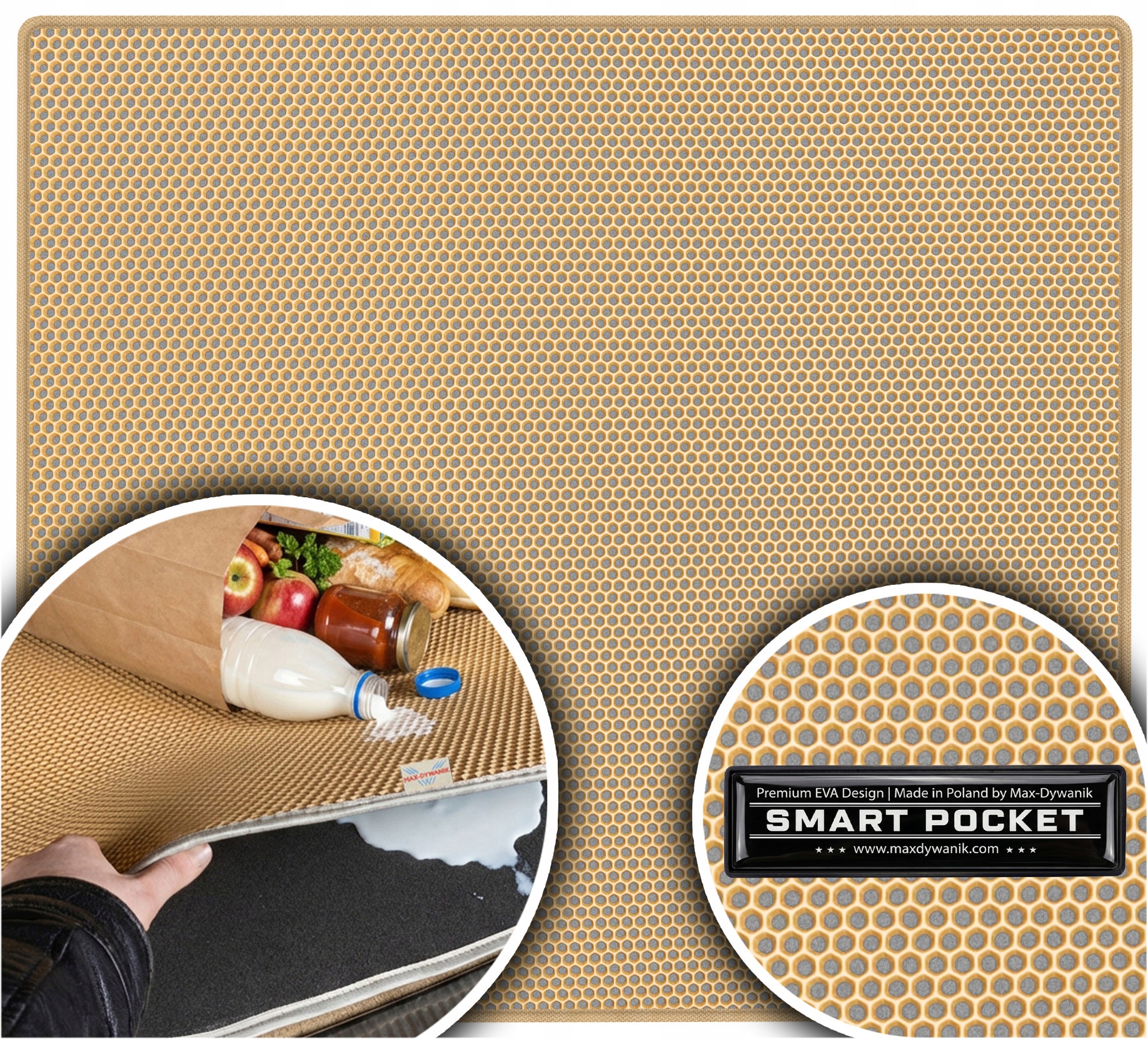 Mercedes S-Klasa W221 Sd 2005-2013 Vložka do batožinového priestoru Eva Smart Pocket Béžová