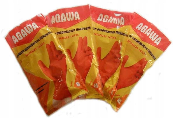 

Rękawice Gumowe Flokowane Agawa roz. L 12par