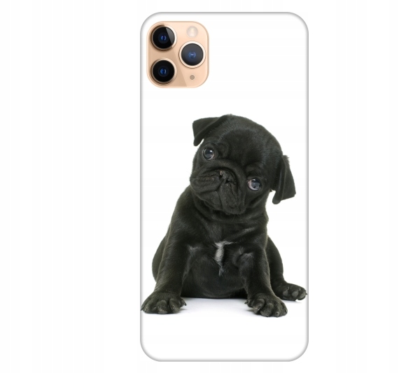 

Etui pokrowiec do iPhone 11 Pro Max Pies mops szcz