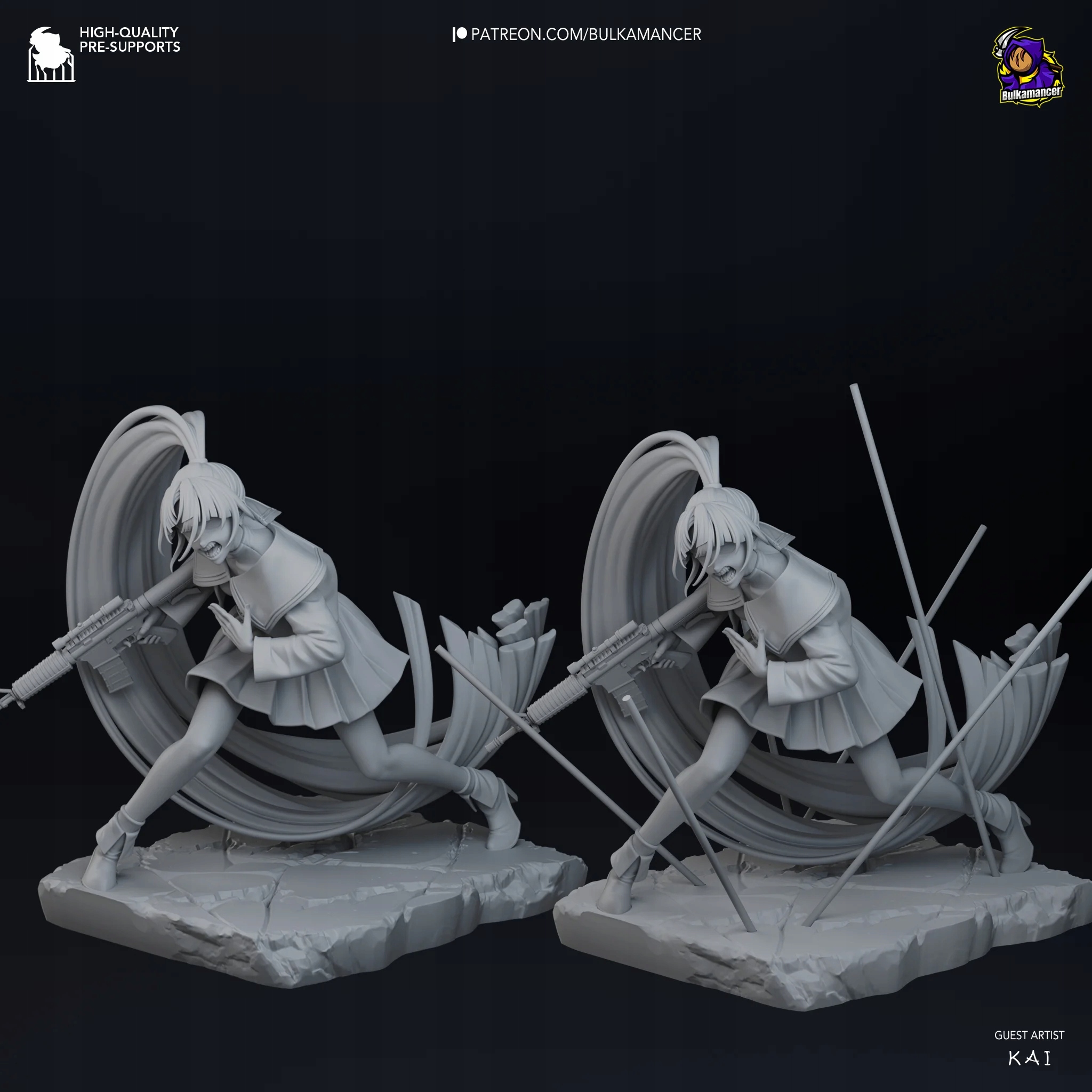 Figurka Naima Usseewa song by Ado Bulkamancer Sculpts 3D tisk