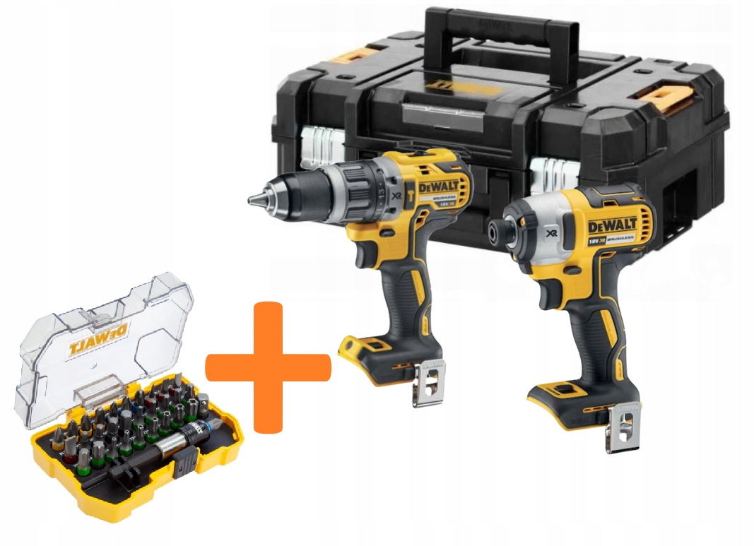 DeWalt DCK266NT Zestaw elektronarzędzi 18V Xr DCF887 DCD796 DT7969 Walizka