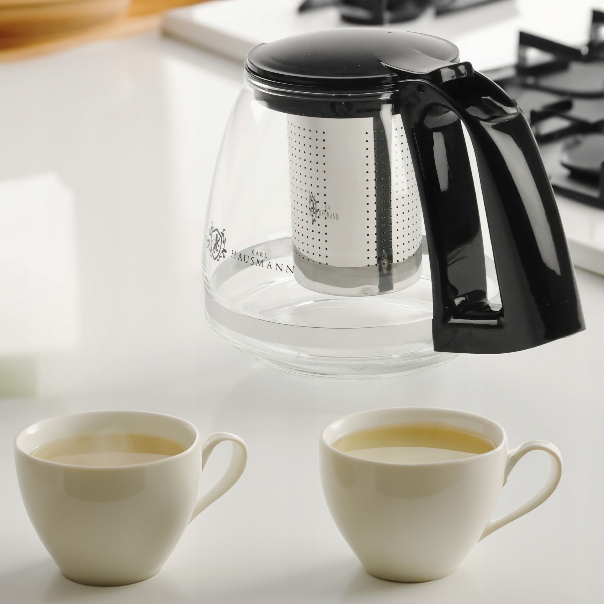 DZBANEK SZKLANY Z STALOWYM ZAPARZACZEM ZAPARZACZ DO HERBATY ZIÓŁ 750 ML