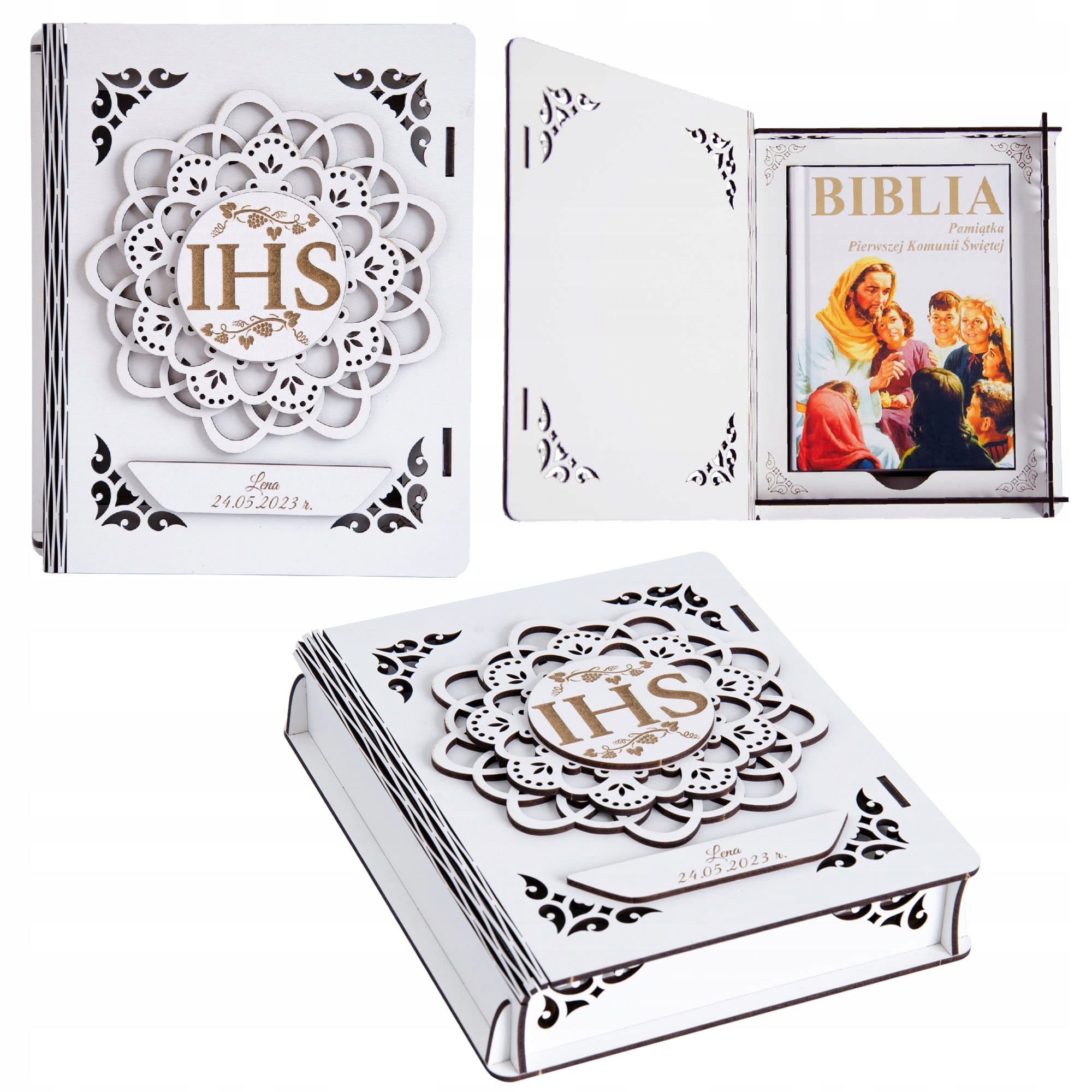 

Biblia w pudełku Pamiątka I Komunii Świętej OBK-8