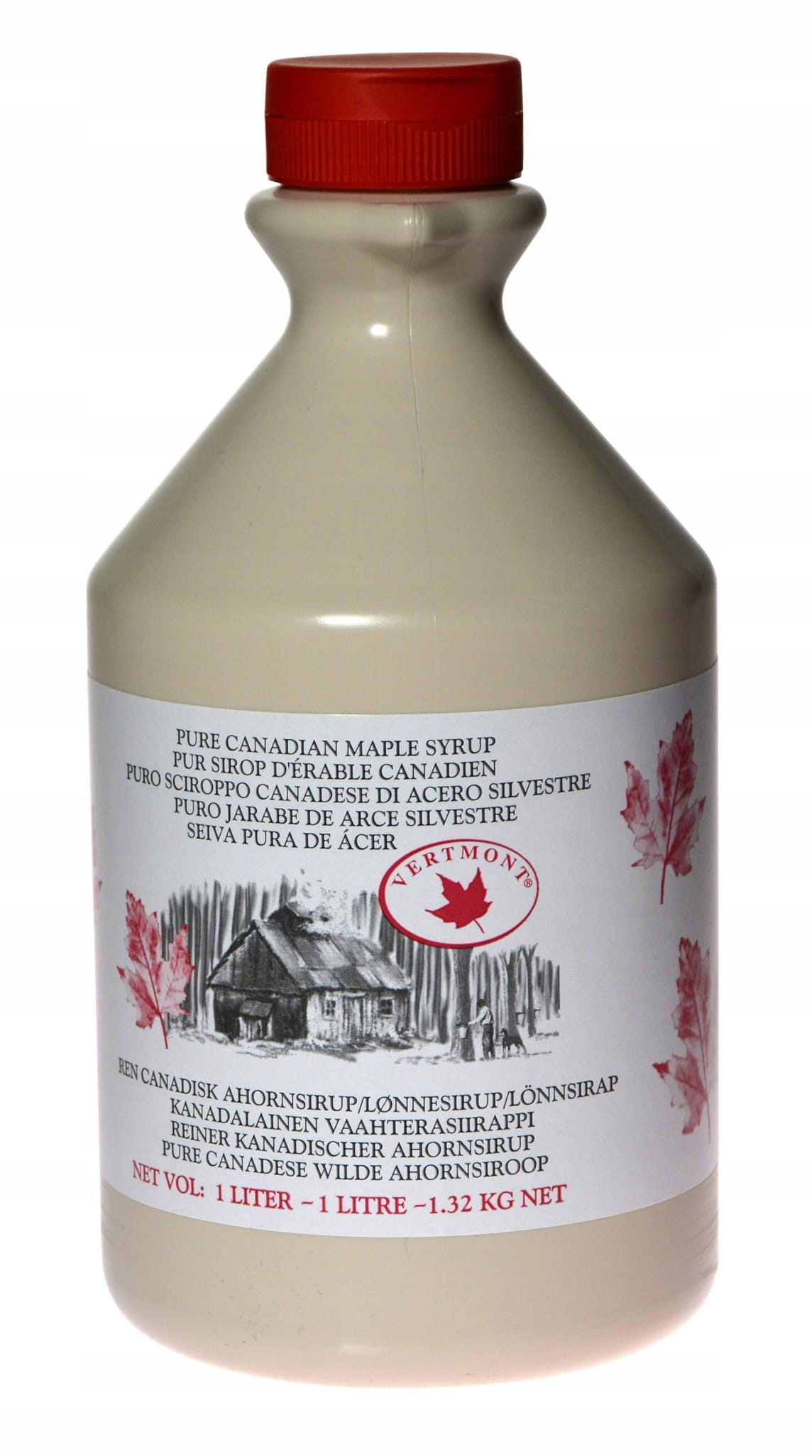 Levně Javorový sirup 100% Vertmont 1litr 1,32 kg pro dezerty