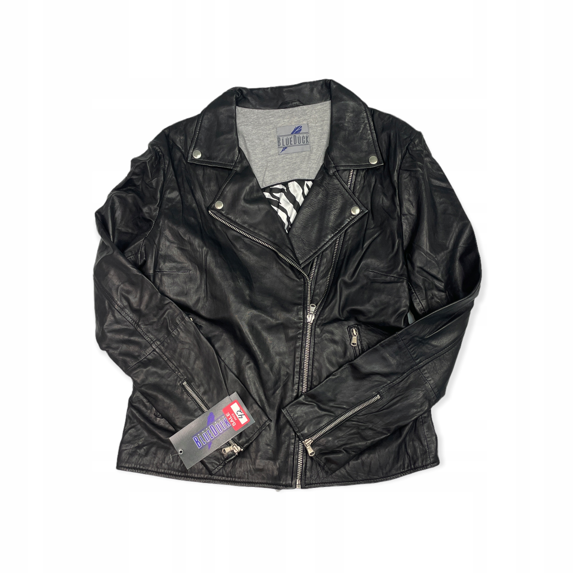 Kožená černá dámská bunda Blue Duck XL