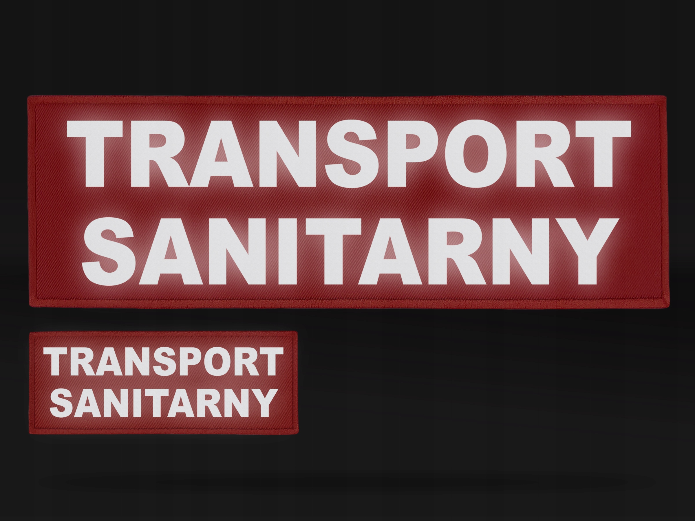 KOMPLET NASZYWEK ODBLASKOWYCH TRANSPORT SANITARNY Marka inny