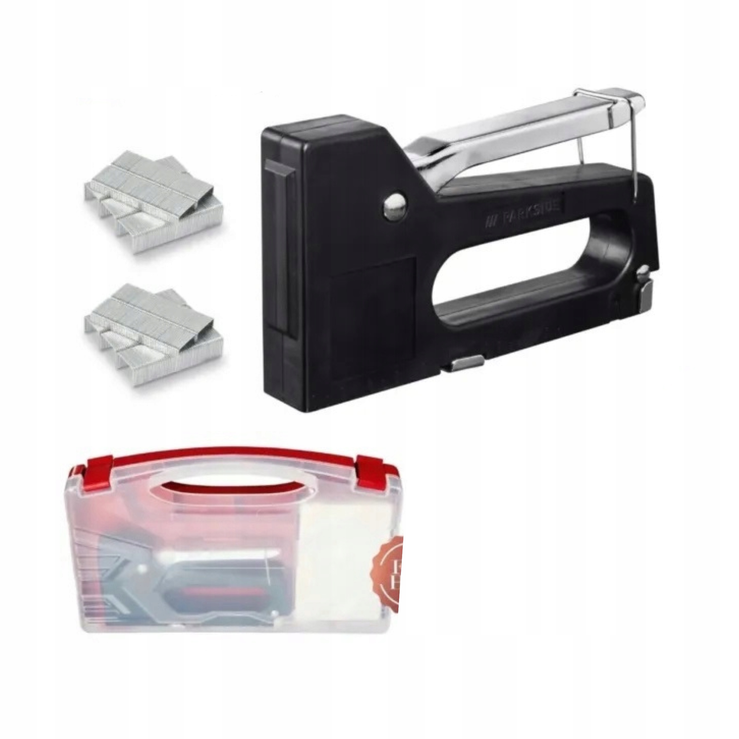 Ruční čalounická sešívačka Taker Sada Kufr Sponky 1000 Ks